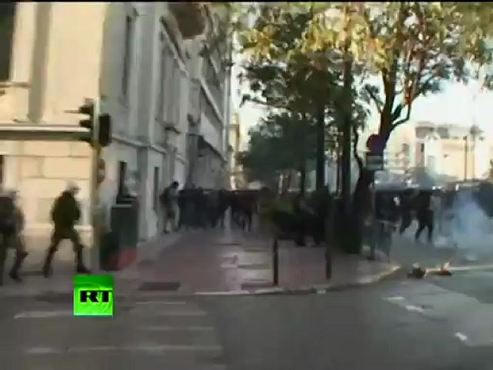 Video of Greece clashes as youths, police scuffle on teen death anniversary