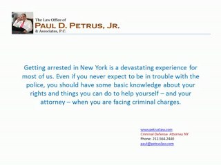 Things You Should Know If You Get Arrested In New York