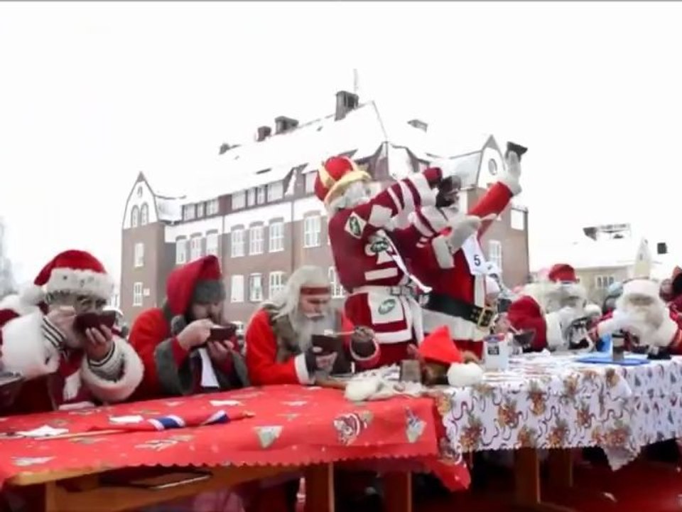 Weihnachtsmann-Winterspiele  am Polarkreis