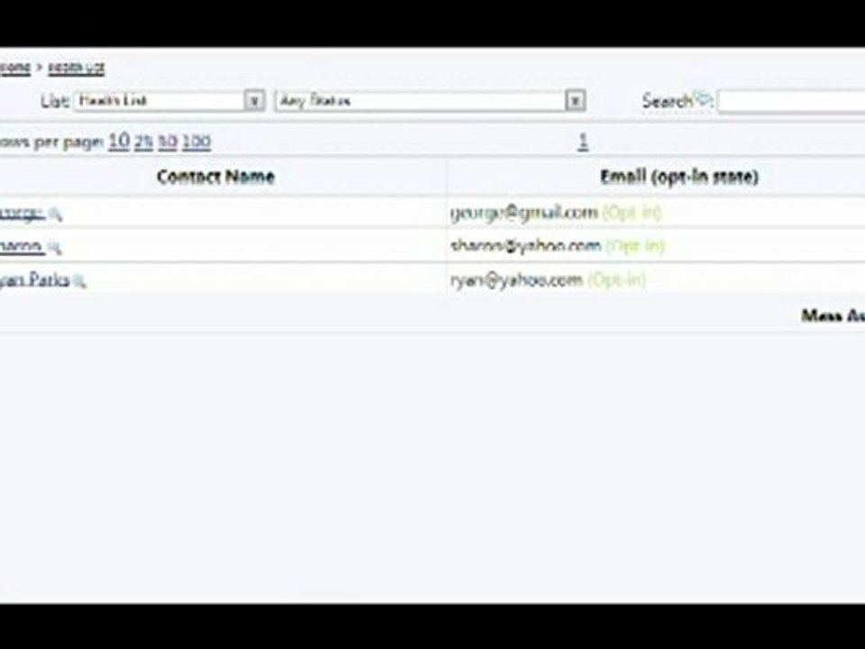 Adding Contacts in Emailsender