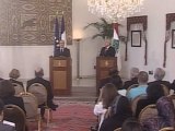 Conférence de presse avec M. Michel Sleimane, président libanais
