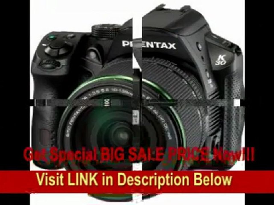 [FOR SALE] Pentax K-30 Weather-Sealed 16 MP CMOS Digital SLR with 18-135mm Lens (Black)