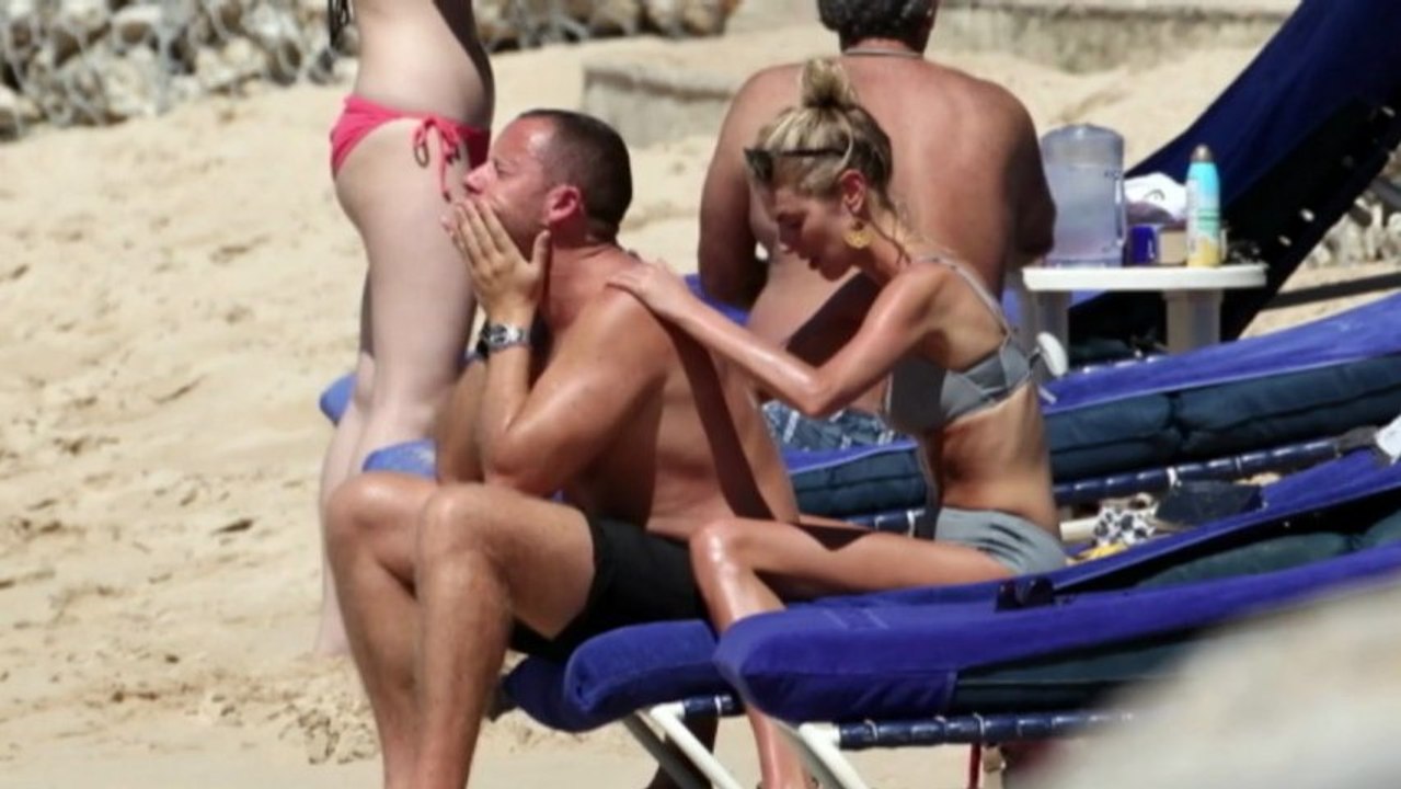 TV presenter Donna Air shows off her bikini body