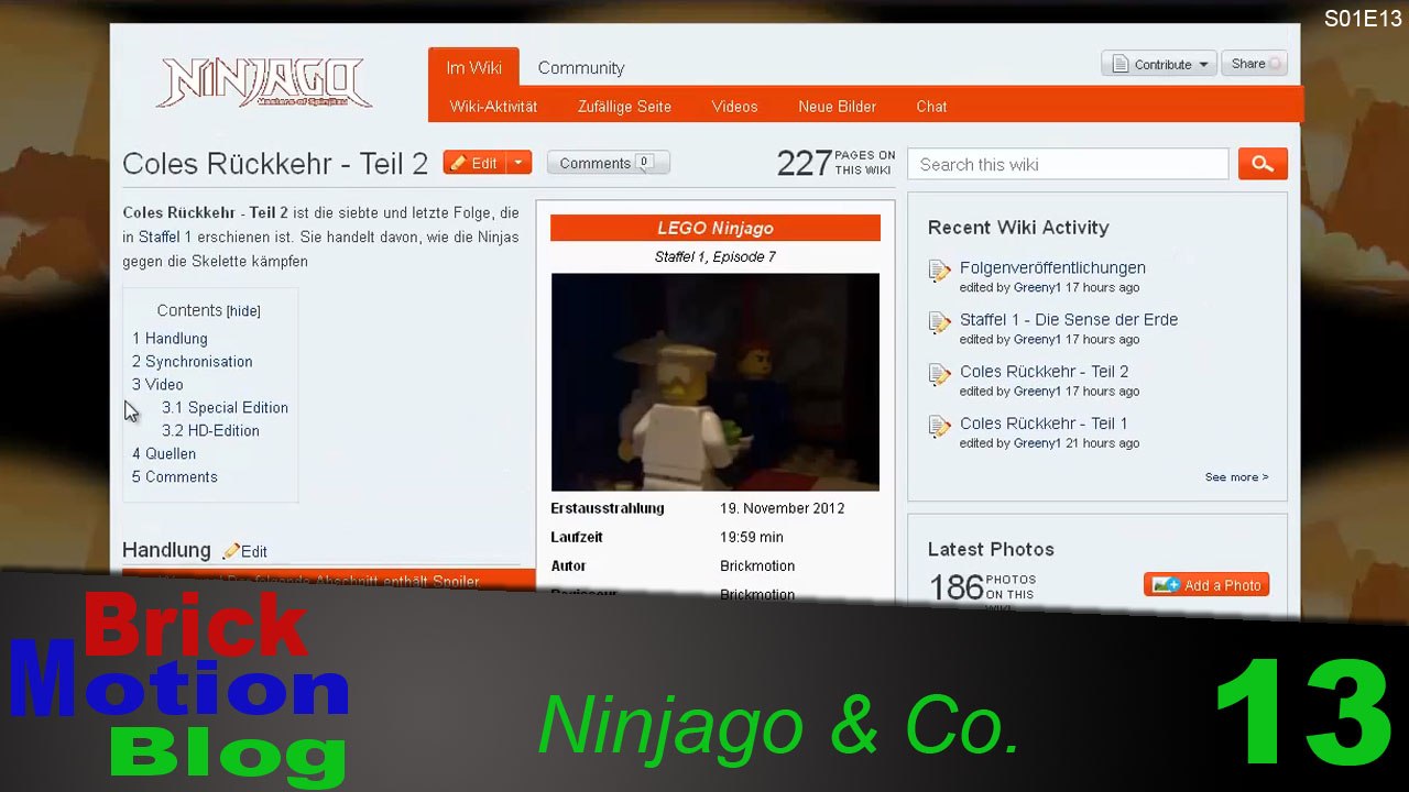 Brickmotion Blog 13: Ninjago & Co.