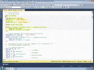 SQL Server 2012: Introduction to T-SQL