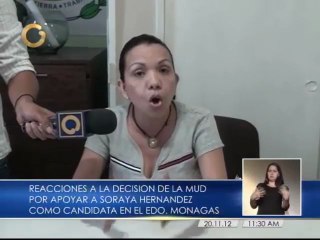 Secretaria de AD responde ante apoyo de la MUD a candidata de Monagas
