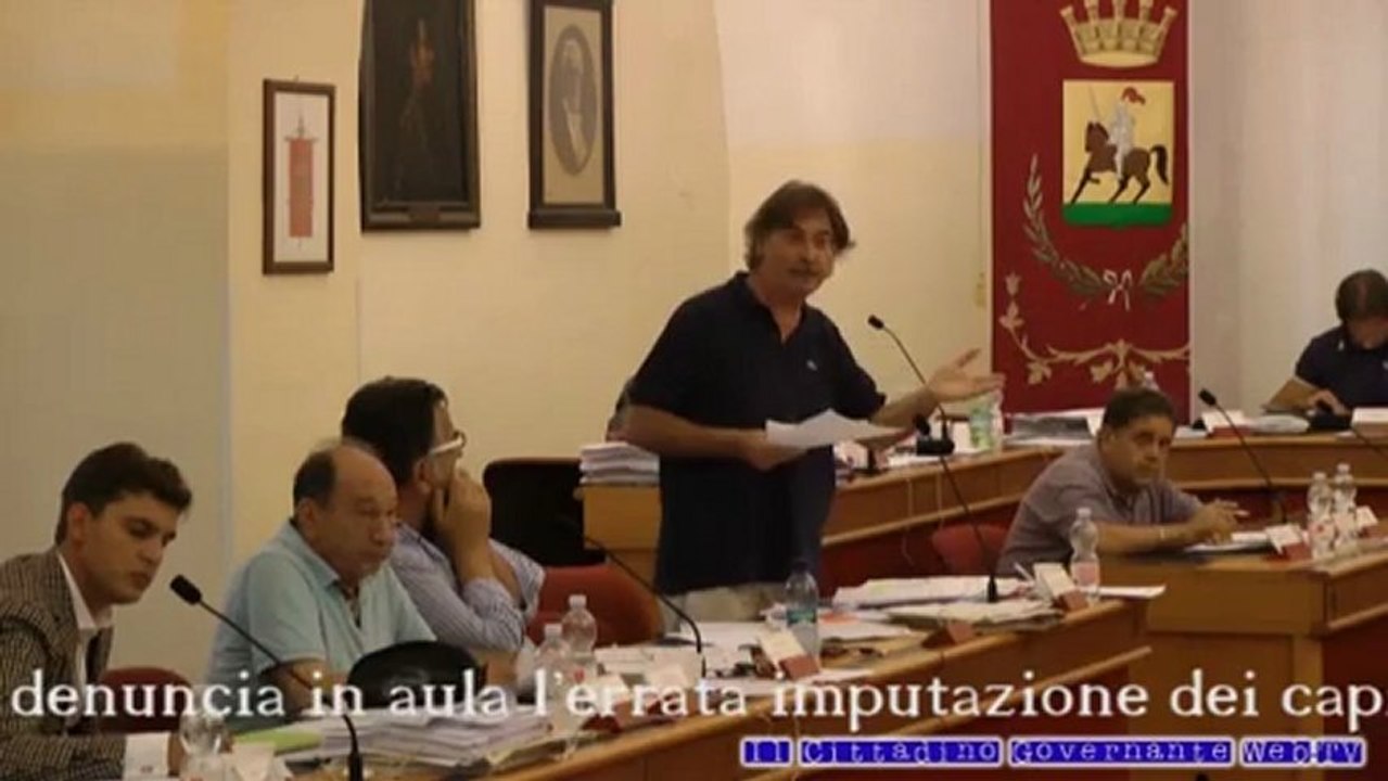 Consiglio comunale 10 agosto 2012 intervento Arboretti concessioni cimiteriali