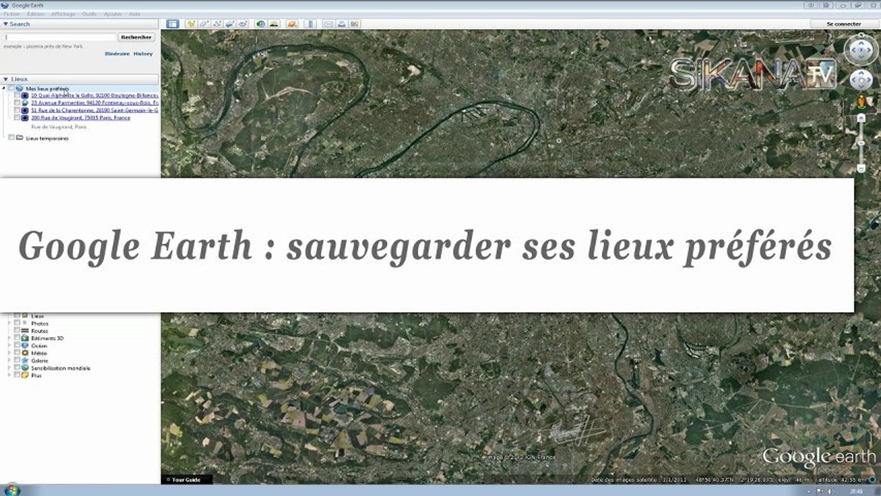 Comment sauvegarder ses lieux préférés sur Google Earth ?