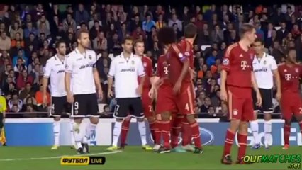 FC Valencia Vs Bayern Munich (1 - 1) All Goals & Highlights 20.11.2012