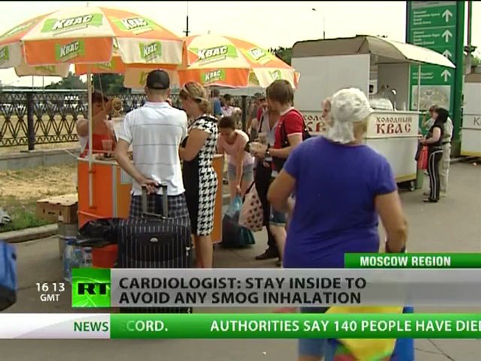 Smokin' Hot: Moscow chokes in smog as heat melts records