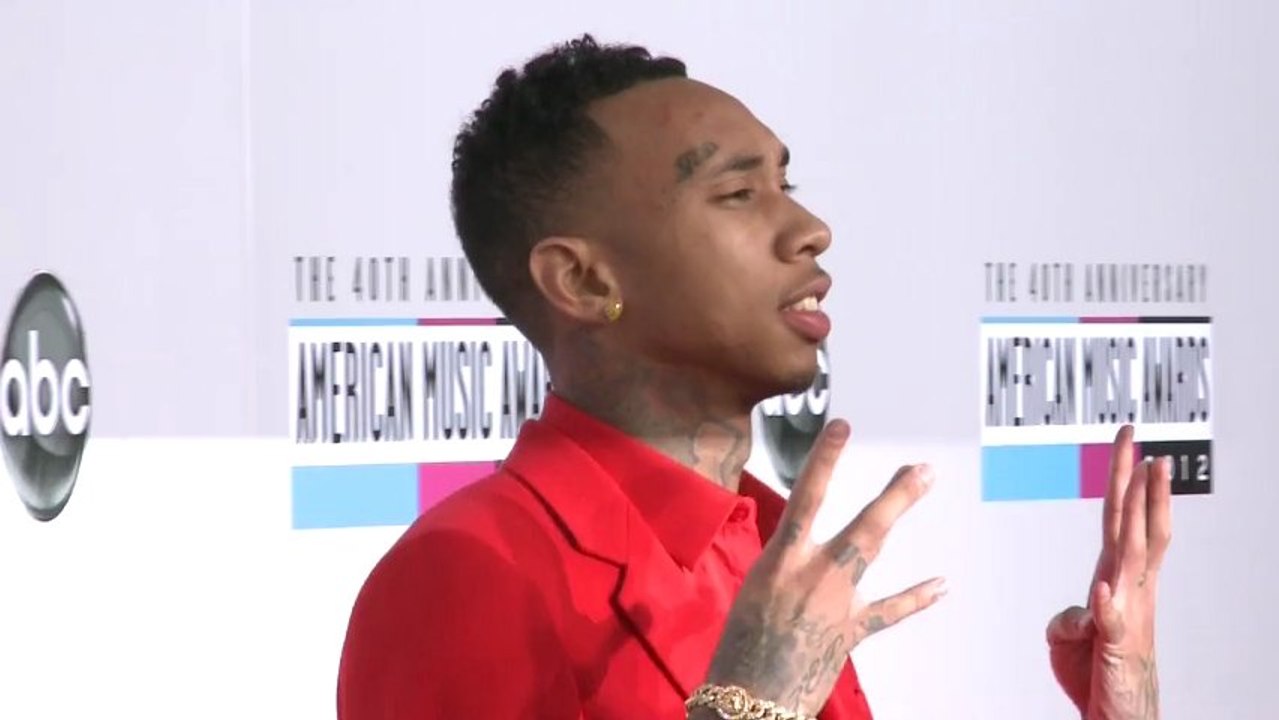 Tyga Red Carpet Fashion AMAs 2012