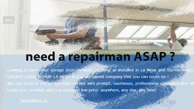 GARAGE DOOR REPAIR LA MESA | (619) 633-7838 | GARAGE DOOR REPAIR LA MESA CA | GARAGE DOOR REPAIR