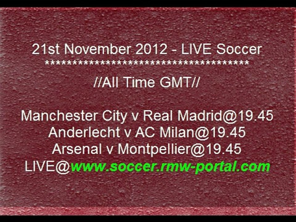 Watch UEFA Champions League Live Streaming Anderlecht v AC Milan at 19.45 GMT- 2012