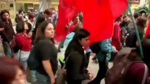 Pro-Palestinian demonstrators march in Chile