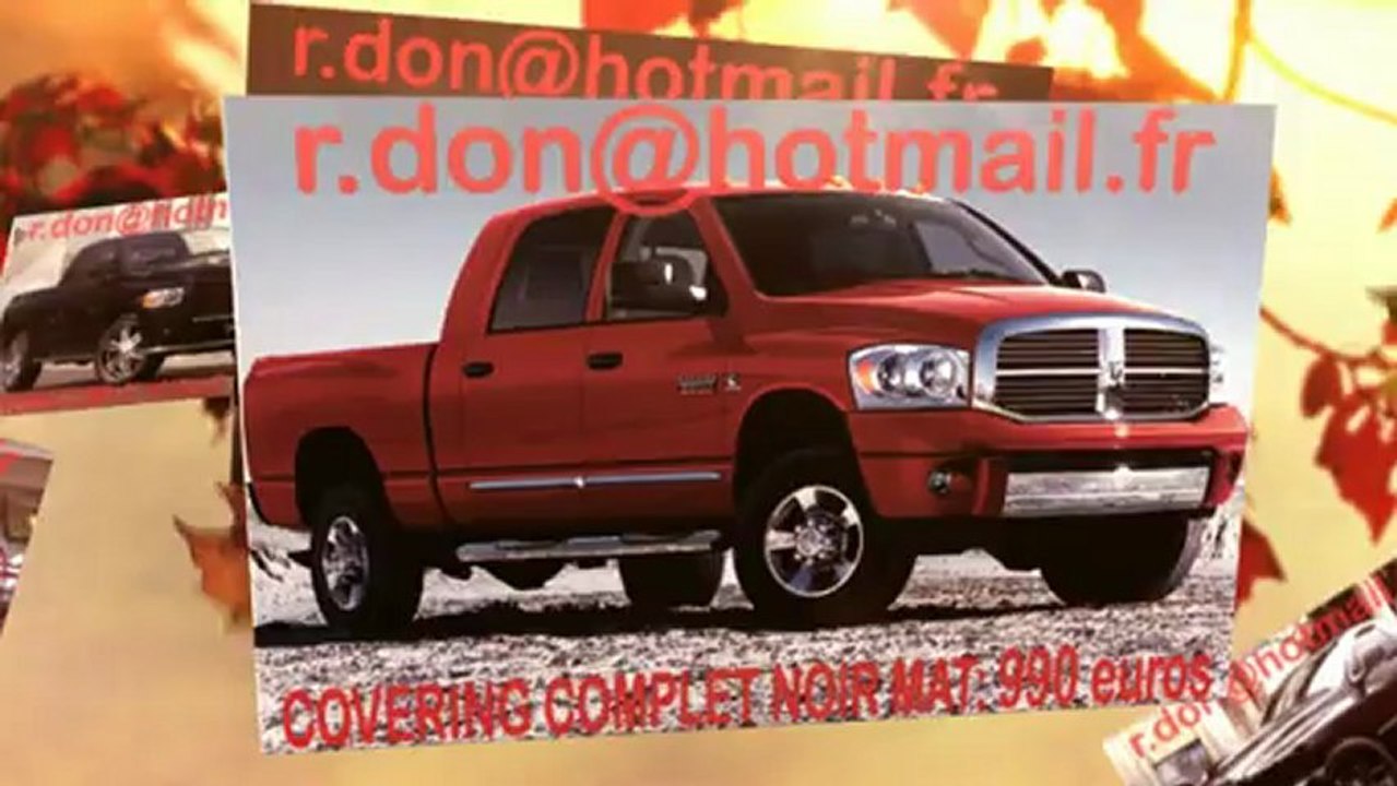 Dodge Ram, Dodge Ram, Essai video Dodge Ram, covering Dodge Ram, Dodge Ram noir mat