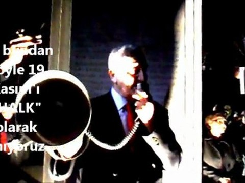 19 Kasım 2012 İzmit Atatürk Anıtı Atatürk'ün Naaşının Ankara'ya Getirilişi Anma