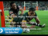 Rugby Ospreys vs Edinburgh Streaming