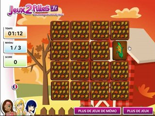 Jeu de paires spécial Thanksgiving - Jeux de fille