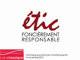 Chronique Social Eco présentant ETIC sur Radio Classique