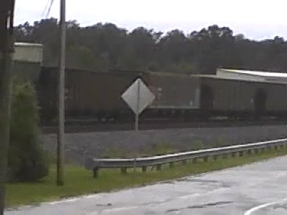 N.S. hopper train heading northwest  through Austell Ga.