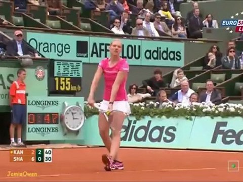 Maria Sharapova vs Kaia Kanepi 2012 RG Highlights