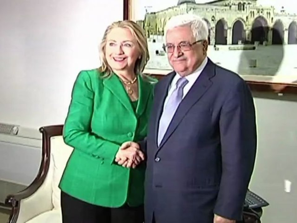 Palestinians hope for truce before Clinton departs