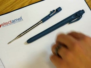 Metal Detectable Retractable Pen