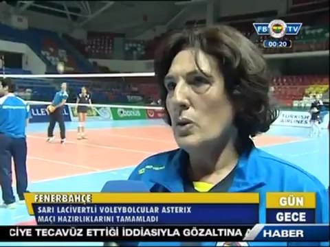 20 Kasım 2012 Asterix Kieldrecht Maçı Violet Duca Eda Erdem Merve Dalbeler Röportajı