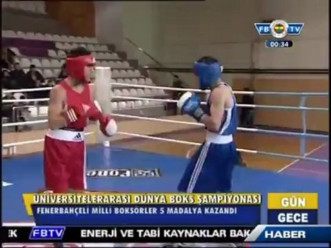 20 Kasım 2012 Üniversiteler Arası Boks Turnuvasında Fenerbahçeli Sporculardan 5 Madalya