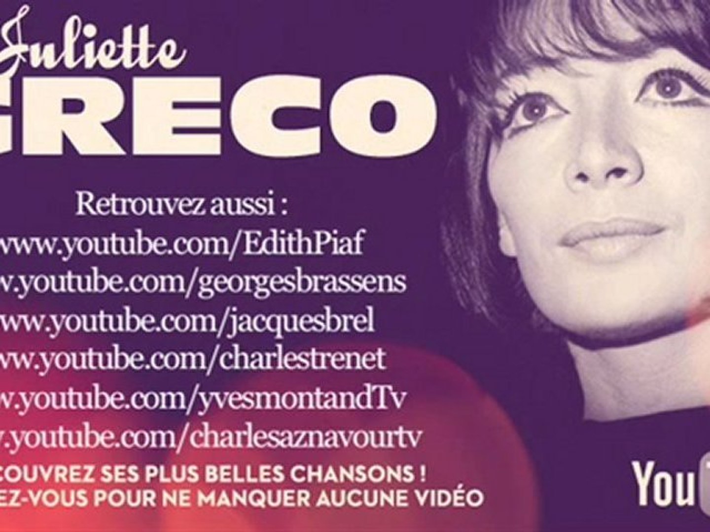 Juliette Gréco - C'était Bien (Le Petit Bal Perdu) - Paroles (Lyrics) -  Vidéo Dailymotion
