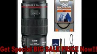 [SPECIAL DISCOUNT] Canon EF 100mm f/2.8L Macro IS USM Lens + Hoya UV Filter + Accessory Kit for EOS 60D, 7D, 5D Mark II III, Rebel T3, T3i, T4i Digital SLR Cameras