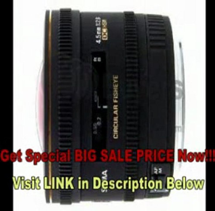 [FOR SALE] Sigma 4.5mm f/2.8 EX DC HSM Circular Fisheye Lens for Nikon Digital SLR Cameras