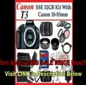 [BEST PRICE] Canon EOS Rebel T3 (1100d) SLR Digital Camera w/ Canon 18-55mm Lens   2 Extra Lens   Close Up Kit   2 Batteries and charger   Hdmi Cable   32gb Sdhc Memory Card   Soft Carrying Cases   Tripod & Much M