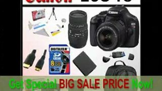 [FOR SALE] Canon EOS Rebel T3 12.2 MP CMOS Digital SLR with 18-55mm IS II Lens and Sigma 70-300mm f/4-5.6DG Macro Autofocus Lens With 8GB Accessory Kit