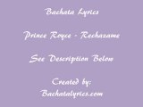 Prince Royce - Rechazame - Bachata Prince Royce Lyrics