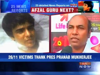 26/11 victims thank pres Pranab Mukherjee