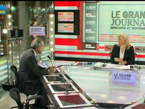 21/11 BFM : Le Grand Journal d’Hedwige Chevrillon - François Baroin et Olivier Zarrouati 3/4