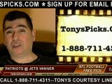 New England Patriots versus New York Jets Pick Prediction NFL Pro Football Odds Preview 11-22-2012