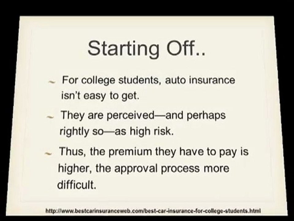 Knowing how to get best car insurance for college students