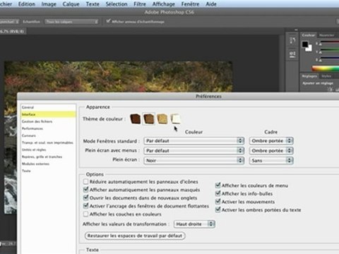 Adobe Photoshop CS6 : La luminosité de l'interface - Vidéo Dailymotion