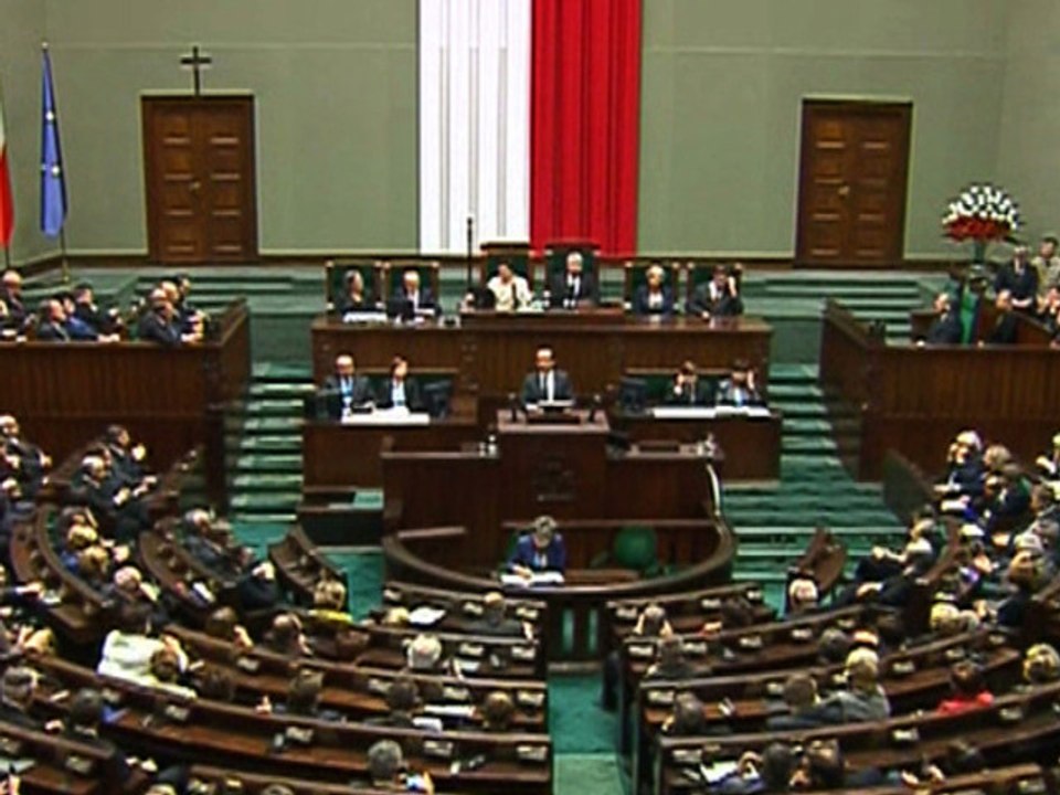 Discours devant les membres des deux chambres du Parlement polonais