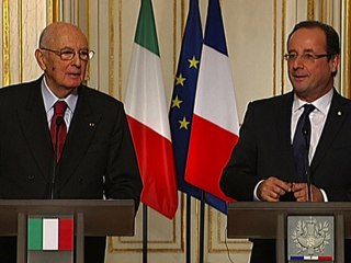 Conférence de presse avec M. Giorgio Napolitano, président de la République italienne