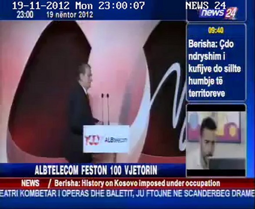 News 24 100 Vjetori i Albtelekomit 19 11 2012 - YouTube
