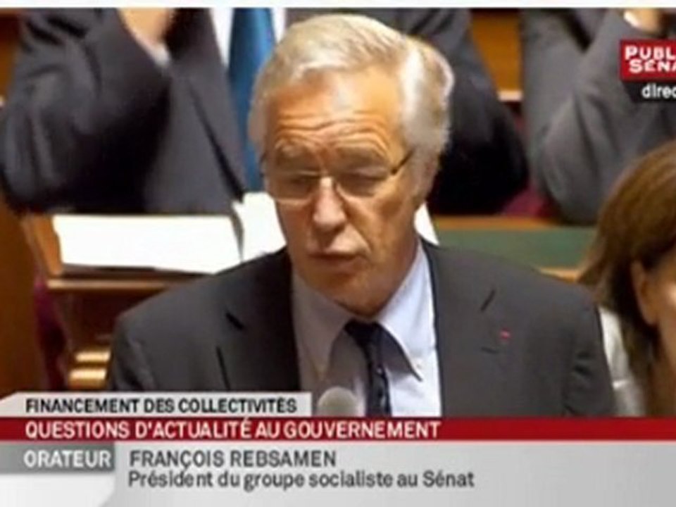 Question d'actualité de François Rebsamen au gouvernement
