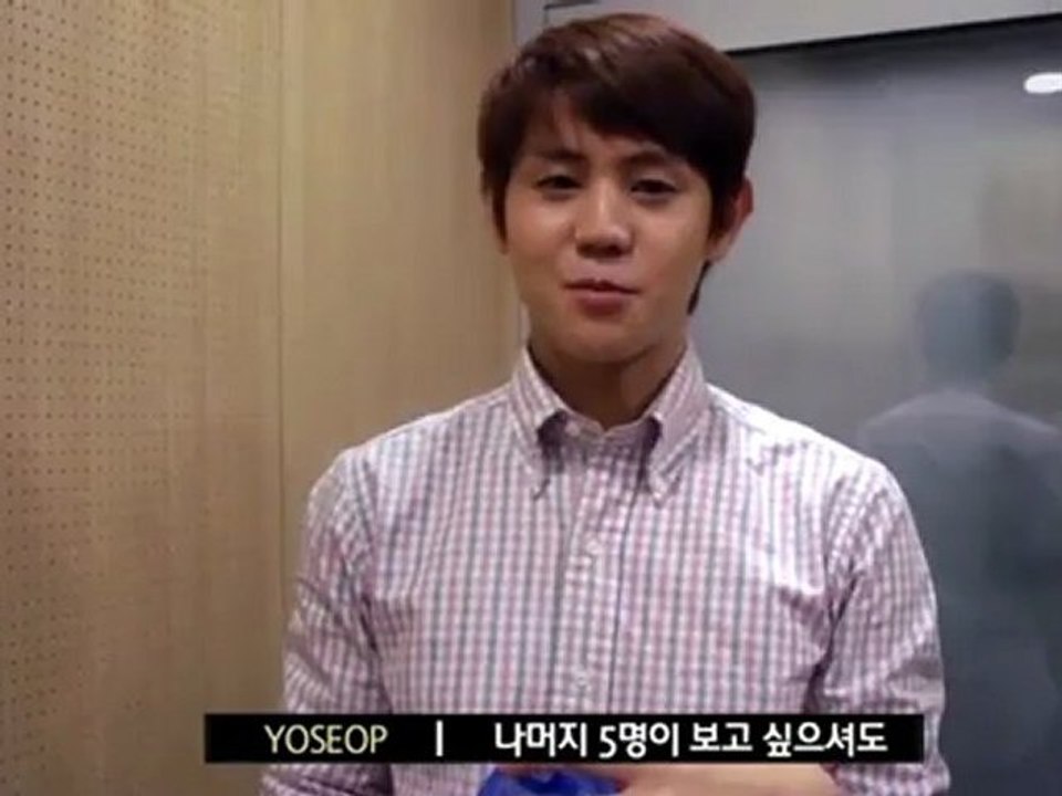 Yoseob yang (--) - the first collage (bts recording session)