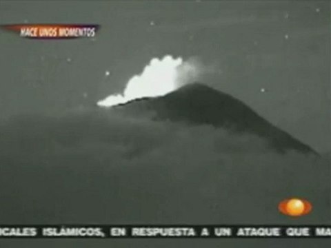 2 ovnis au-dessus du volcan Popocatépetl