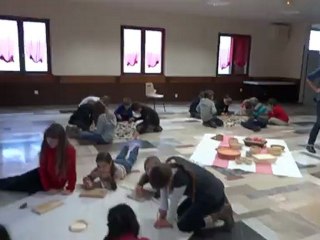 Galettes néolithiques à l'école de Mulcey