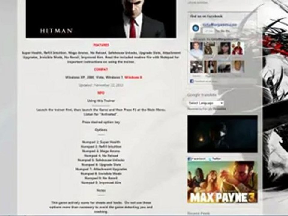 Hitman absolutio Trainer [11.22.2012]