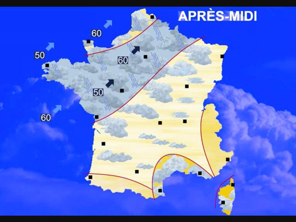 Météo 23 novembre 2012: Pluies, vents forts, refroidissement !