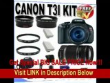[BEST BUY] Canon EOS Rebel T3i 18 MP CMOS Digital SLR Camera and DIGIC 4 Imaging with EF-S 18-55mm f/3.5-5.6 IS Lens & Canon 55-250IS Lens   58mm 2x Telephoto lens   58mm Wide Angle Lens (4 Lens Kit!!!) W/16GB S